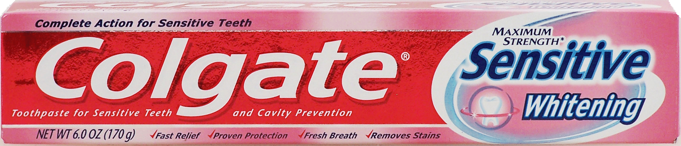 Colgate&nbsp;&nbsp;maximum strength toothpaste for sensitive teeth and cavity protection plus whitening Full-Size Picture